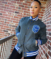 Zeta Black Denim Bomber Jacket Read Description